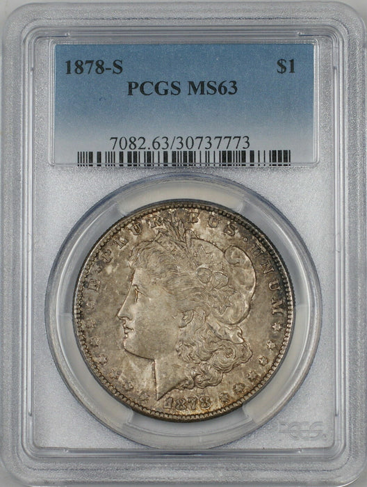 1878-S Morgan Silver Dollar $1 PCGS MS-63 (Better Coin) (2A)