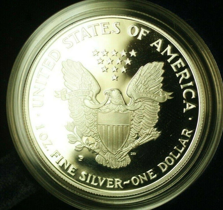 1996-P Proof American Silver Eagle S$1 1 Oz Troy .999 Fine With COA & OGP