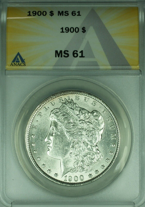 1900 Morgan Silver Dollar $1 Coin ANACS MS-61 Better Coin  (45B)