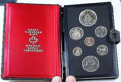 1976 Canada Prooflike Set 7 Beautiful GEM Coins In Presentation Case W/COA
