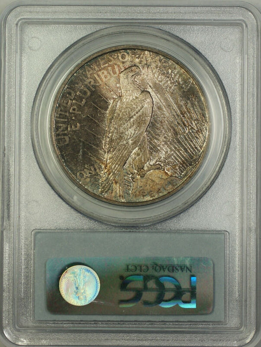 1923 Silver Peace Dollar $1 Coin PCGS MS-64 Heavily Toned Very Choice BU