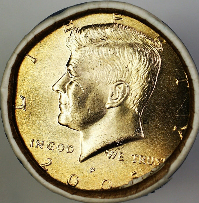 2005 D Kennedy Half Dollar $10 OBW Roll American Coins