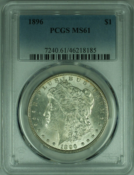 1896 Morgan Silver Dollar Coin PCGS MS-61  (47A)