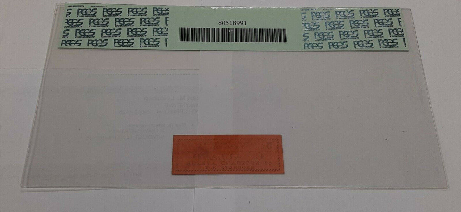 Undated Obsolete Merchant Scrip 5 Cents C Allard, Brooklyn, NY  PCGS Abt New-55