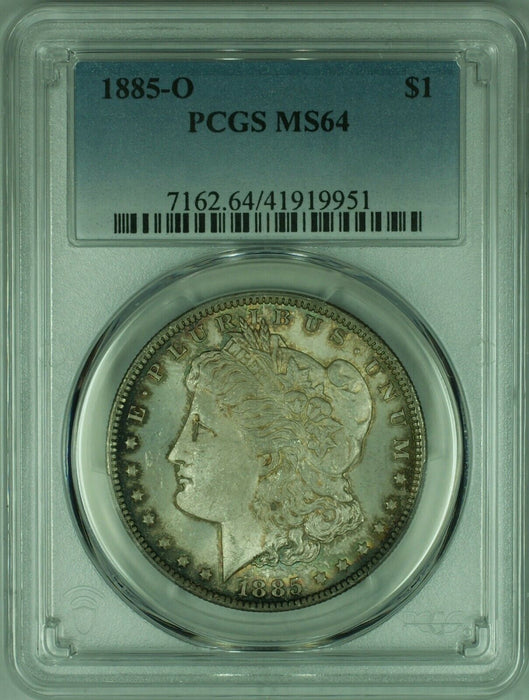 1885-O Morgan Silver Dollar S$1 PCGS MS-64 Toned  (35)