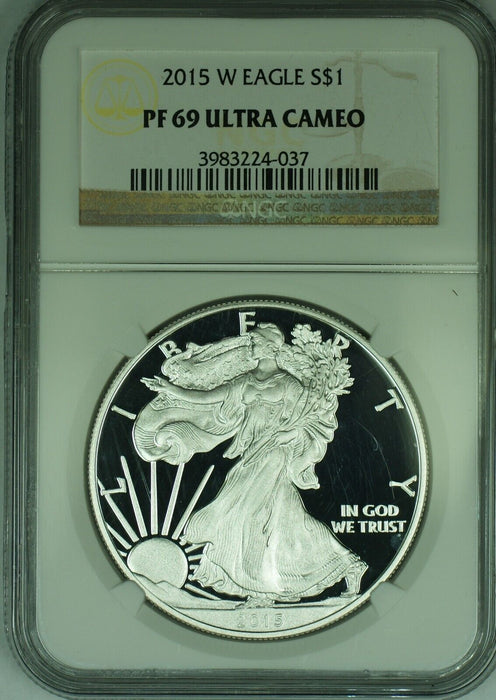 2015-W American Proof Silver Eagle $1 NGC PF 69 Ultra Cameo (49)
