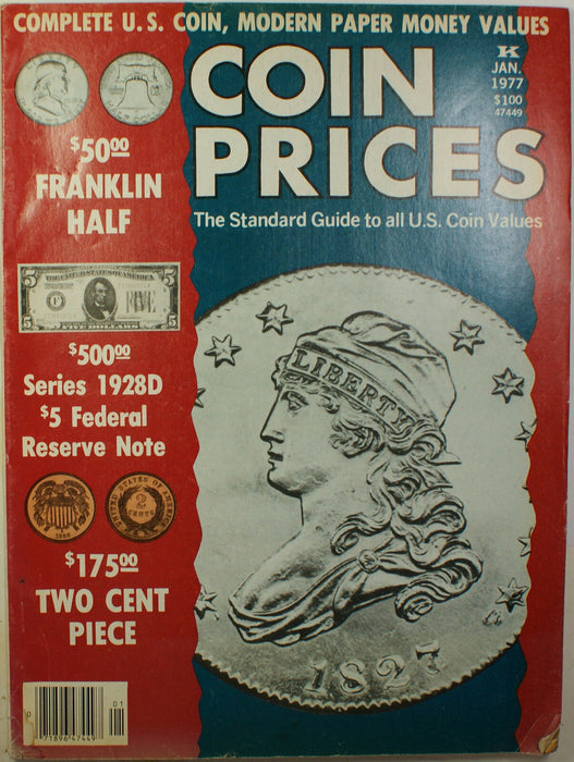 Coin Prices Magazine January 1977 Edition Issue #52