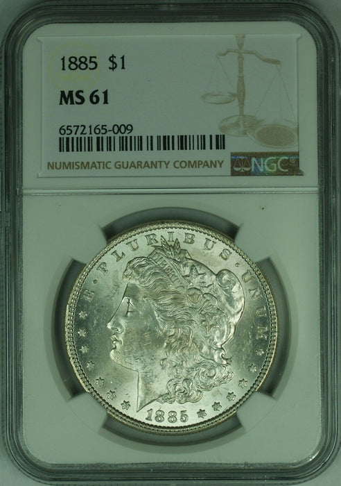 1885 Morgan Silver Dollar $1 NGC MS-61   (46)