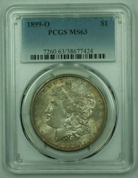 1899-O Morgan Silver Dollar S$1 PCGS MS-63 Toned (A) (25)