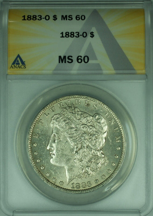 1883-O Morgan Silver Dollar $1 Coin ANACS MS-60 Better Coin  (26)