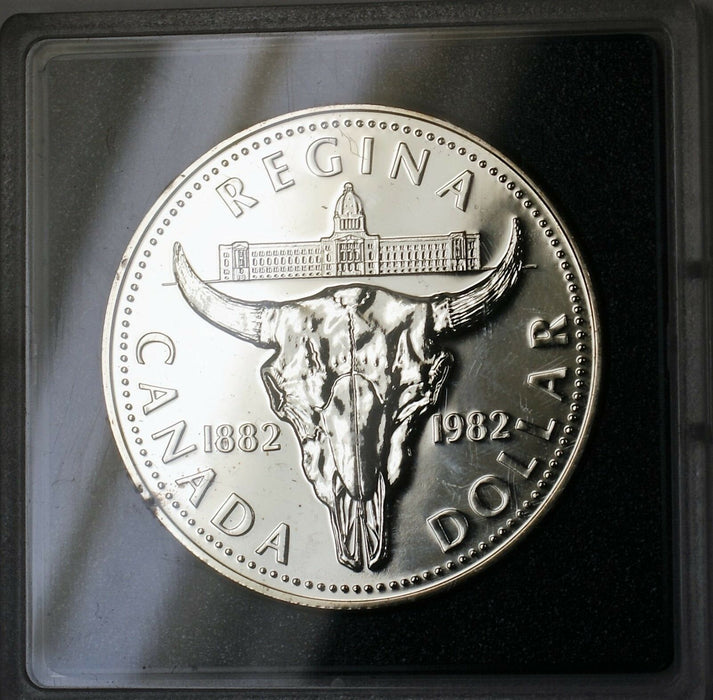 1982 Canada $1 Commemorative Proof Like Coin Regina Centennial Royal Mint