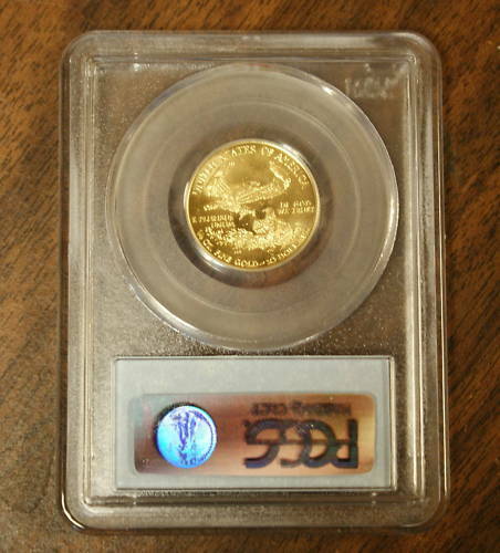 1999-W $10 American Gold Eagle, PCGS MS-66, Emergency Issue