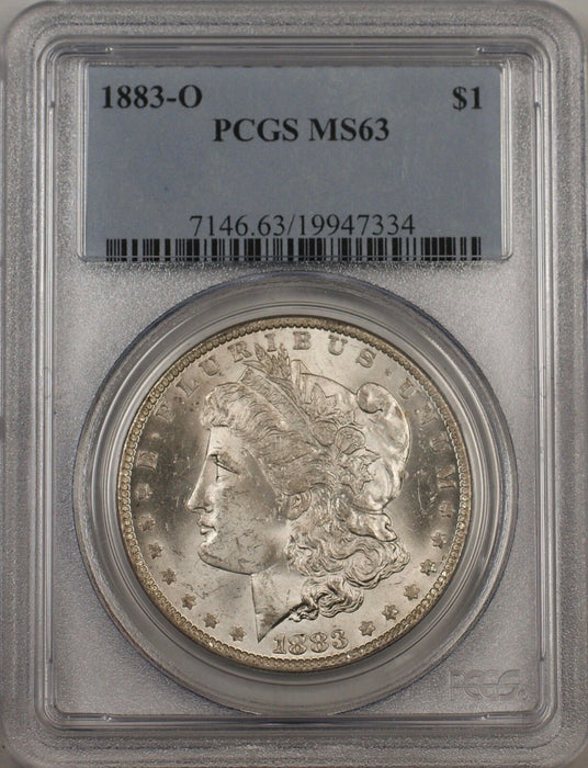 1883-O Morgan Silver Dollar $1 PCGS MS 63 (BR-15B)