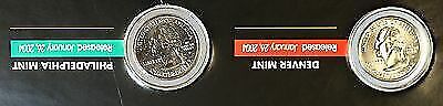 (2) 2004 Michigan Colorized State Quarter P&D-BU-w/Colorful Display Card