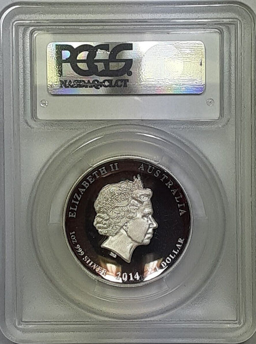 2014-P $1 HR Australia Year of the Horse PCGS PR-70 1 Oz. Silver Proof DCAM