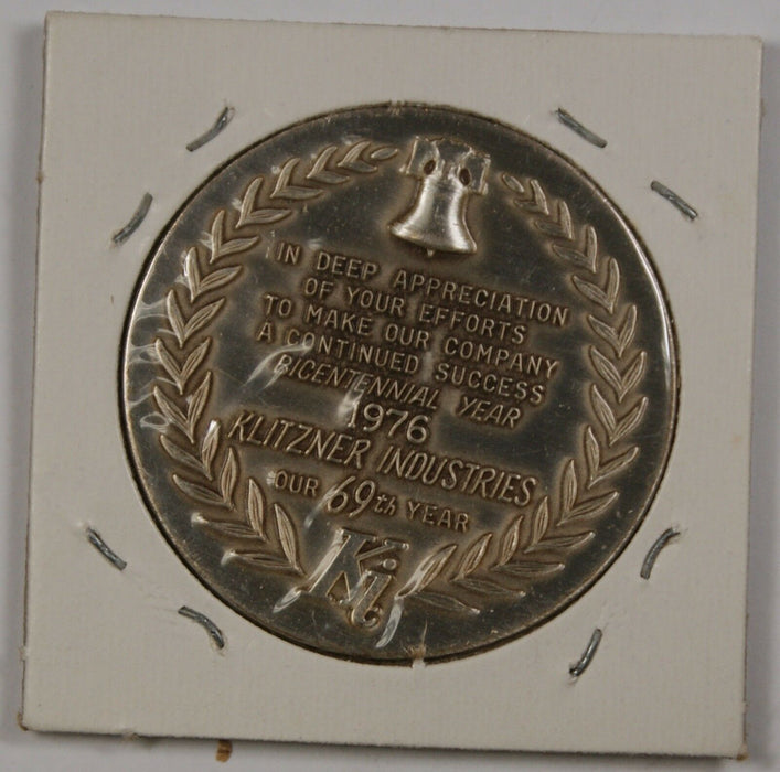 Pure Silver Medal approx. 0.8 ozt of .999 Spirit of '76 From the Klitzner Co.