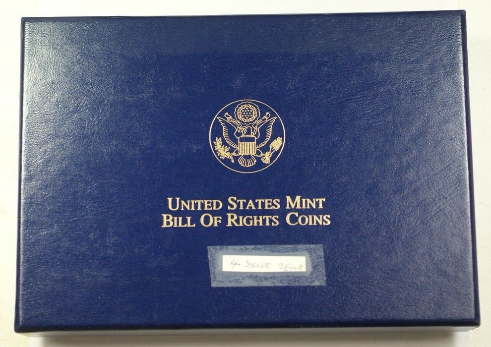 1993 Bill of Rights Commem $5 $1 50c Proof & UNC Gold Silver Clad 6 Coin Set JAH