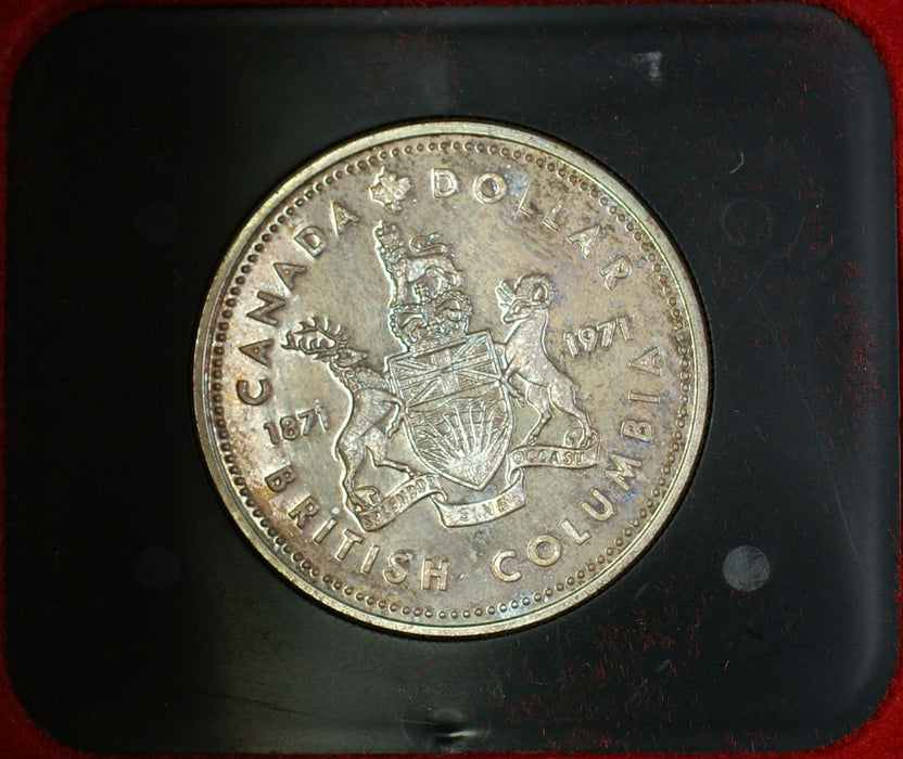 1971 Canada Silver $1 Beautifully Original Toned Obverse