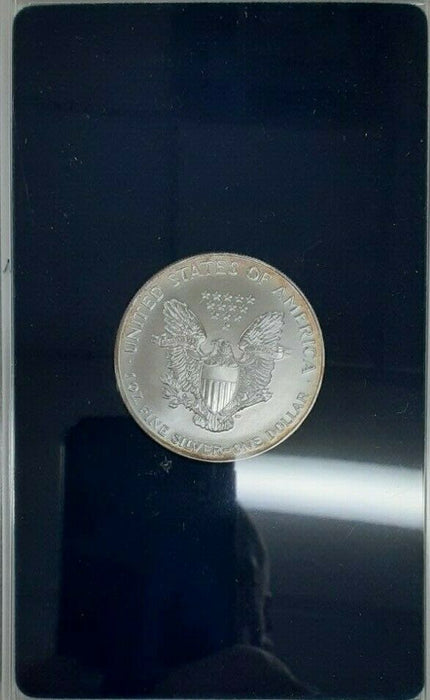 1993 American Silver Eagle ASE BU in Deluxe Acrylic Case and Sleeve