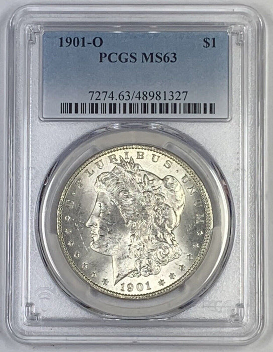 1901-O Morgan Silver $1 Dollar Coin PCGS MS 63 (6) O