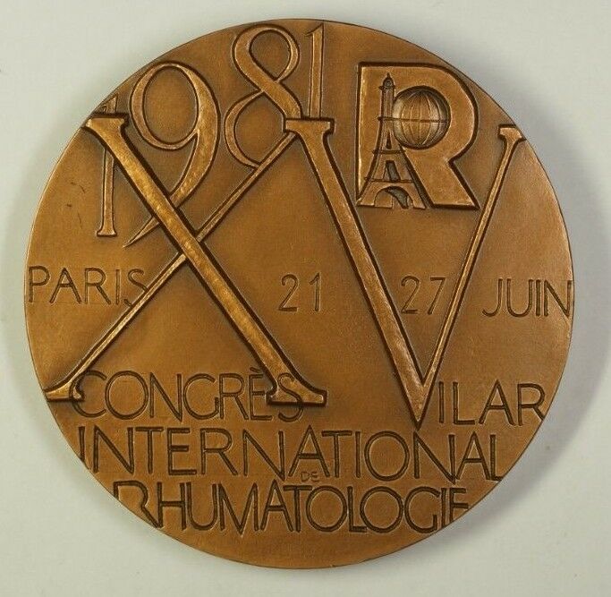 1981 International Congress of Rheumatologists Paris 21-27 June W/ Stand & Box E
