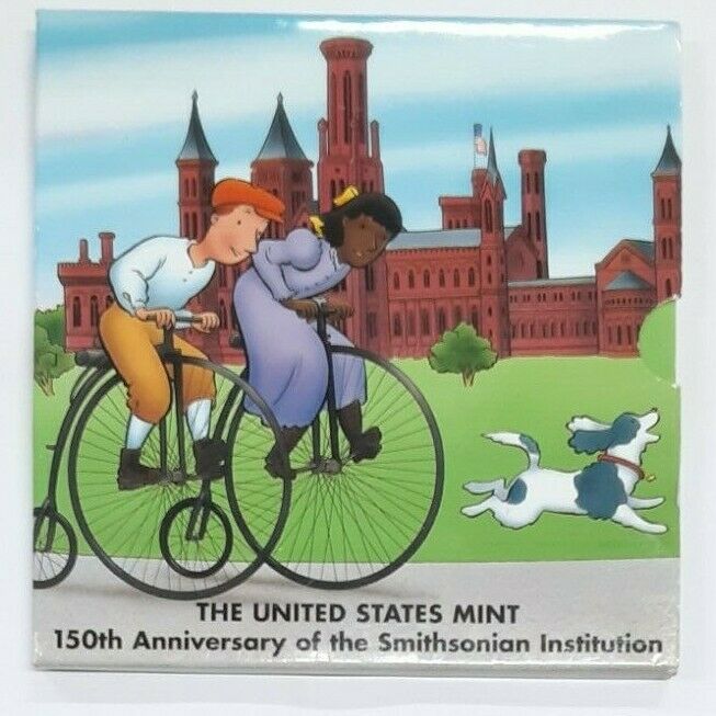1996-P Smithsonian 150th Anniversary Commemorative Proof $1 in Special Sleeve