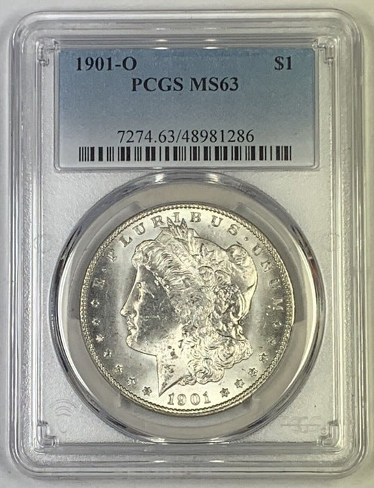 1901-O Morgan Silver $1 Dollar Coin PCGS MS 63 (6) R