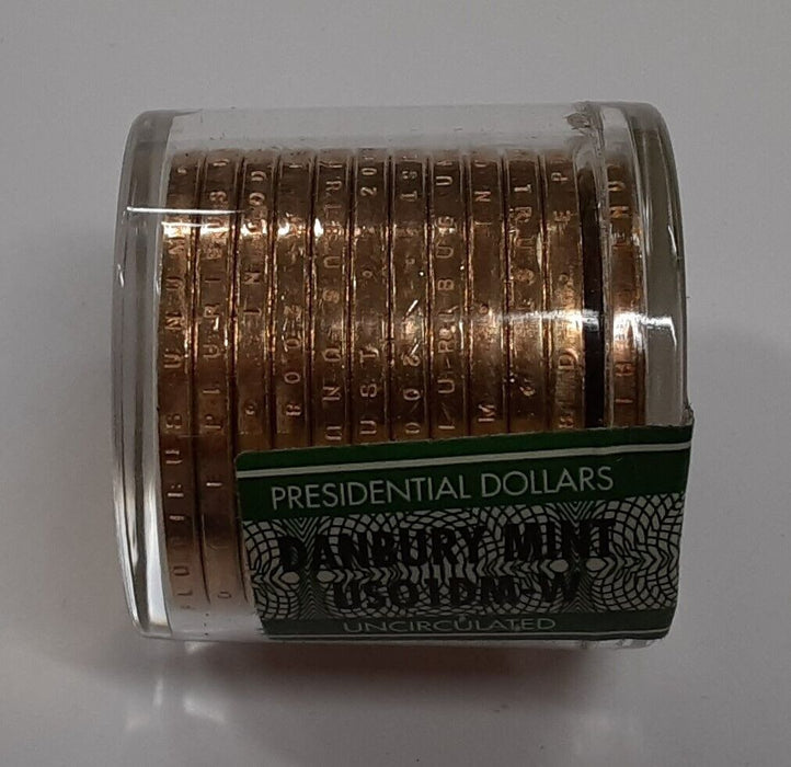 2008-D  M. Van Buren Presidential $1 - 12 BU Coins in Danbury Mint Roll-Sealed