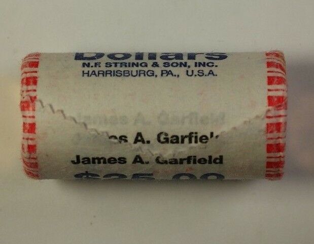 2011 James A Garfield Presidential Dollar Roll 25 $1 Coins *Mint Unknown* In OBW