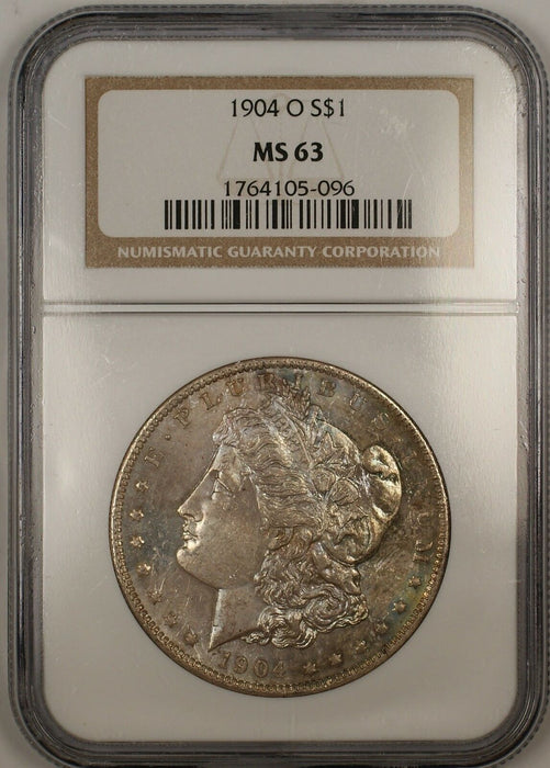 1904-O Morgan Silver Dollar $1 Coin NGC MS-63 Toned Semi Proof-Like (13a)