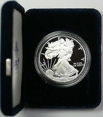 2001-W Proof American Silver Eagle $1 Coin ASE 1 Troy Oz .999 Fine with OGP