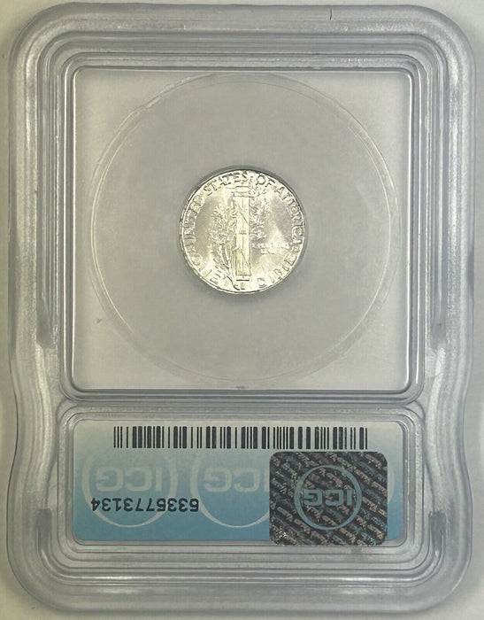 1944-S Mercury Silver Dime 10c Coin ICG MS 65 (Looks FB) (54) H