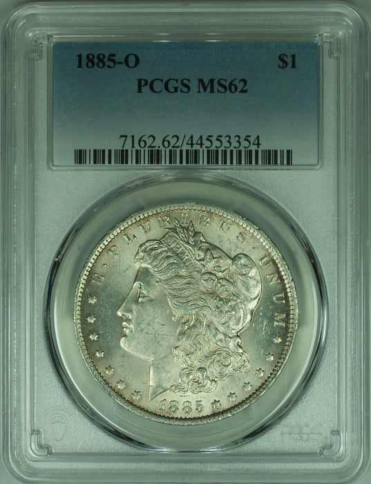 1885-O Morgan Silver Dollar $1 Coin PCGS MS-62 (24)