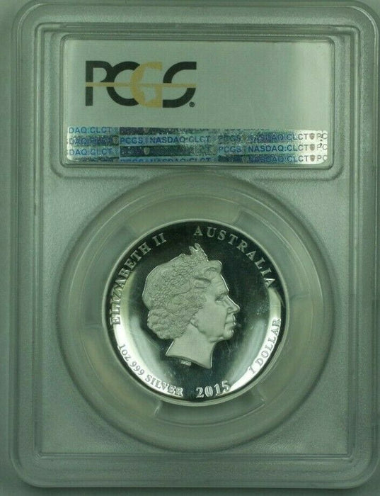 2015-P $1 High Relief Australia Great White PCGS PR-70 1 Oz. Silver Proof DCAM