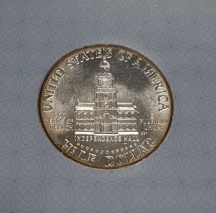 1976-S Kennedy Half Dollar 40% Silver Coin BU in Plastic Holder