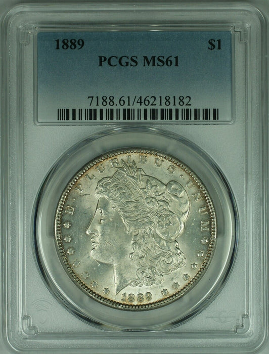 1889 Morgan Silver Dollar Coin PCGS MS-61  (47)