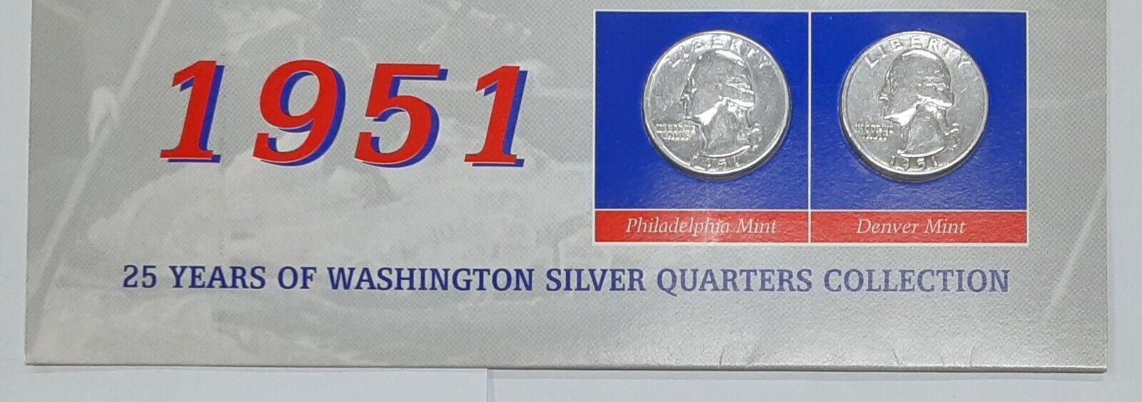 1951 Washington Crosses the Delaware Stamp & Silver Quarters Collection