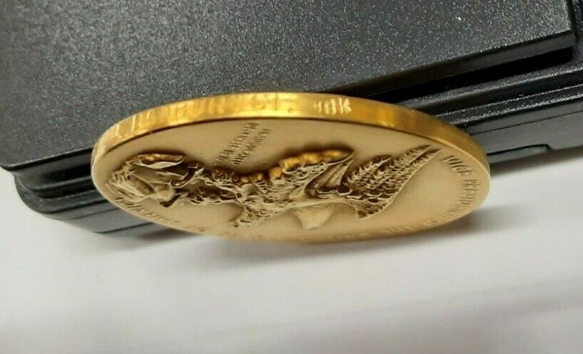 Undated 18K Gold Nelson Rockefeller MACo Medal  31.5 Grams/30MM   (MK)