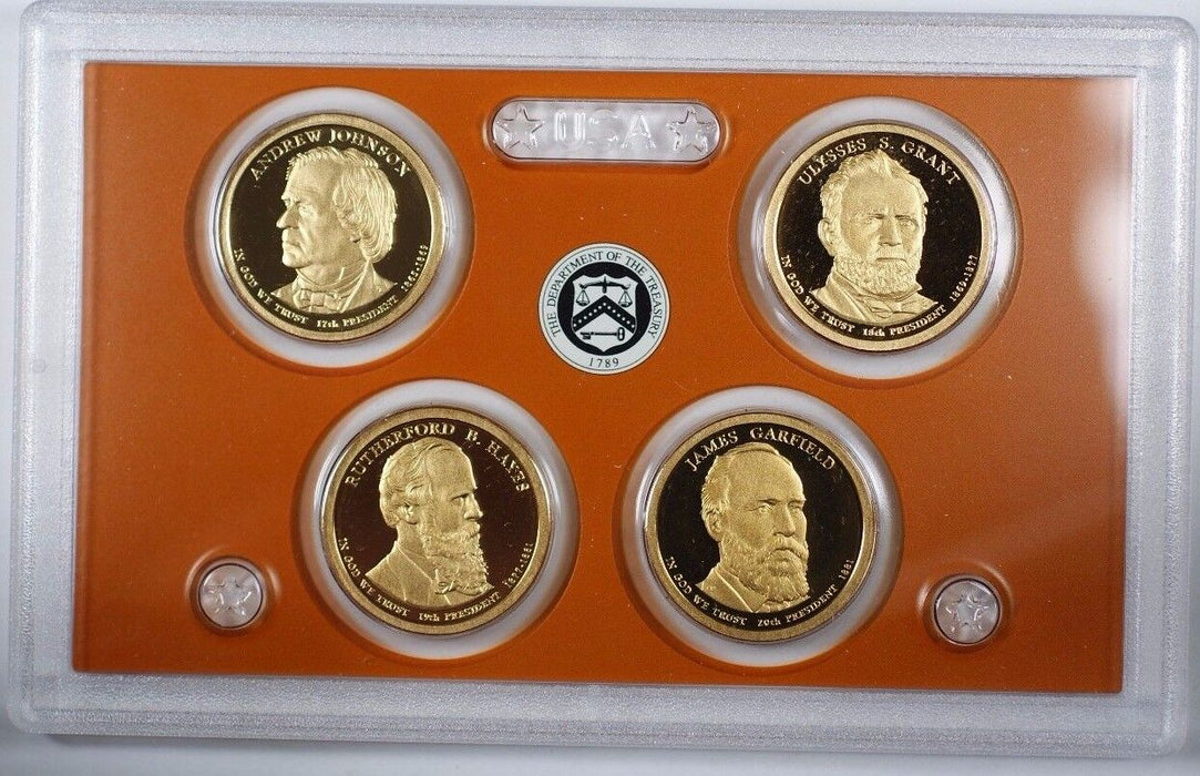 2011-S United States Presidential Dollar 4 Coin Proof Set NO Box or COA