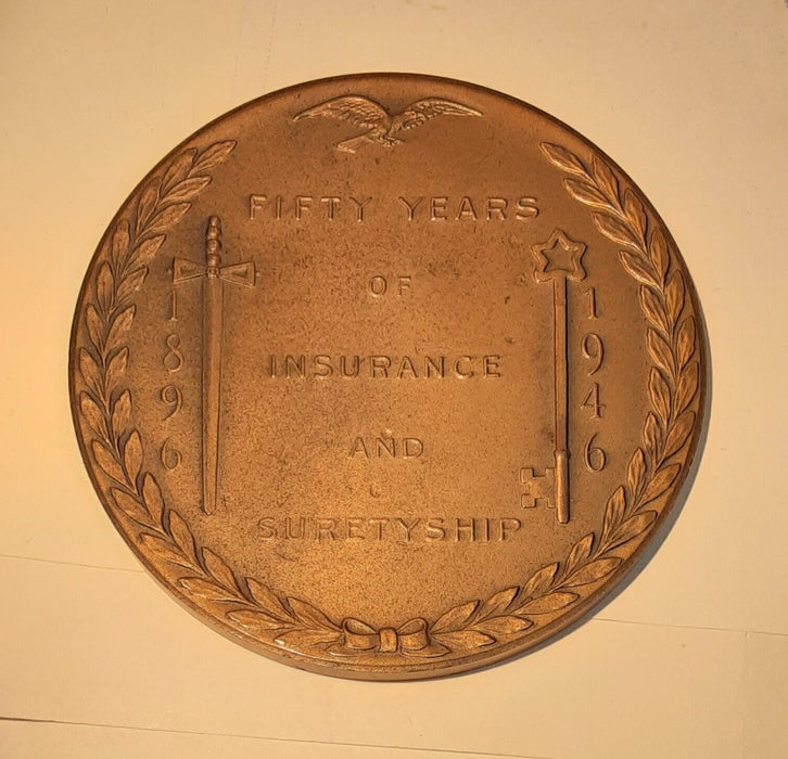 USF&G Insurance Baltimore, MD - 50 Years of Service 3 Inch Bronze Medal