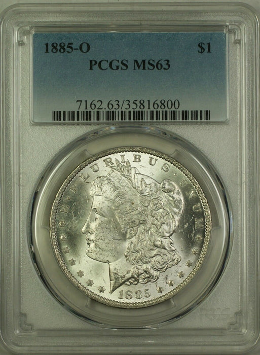 1885-O Morgan Silver Dollar $1 Coin PCGS MS-63 (5K)