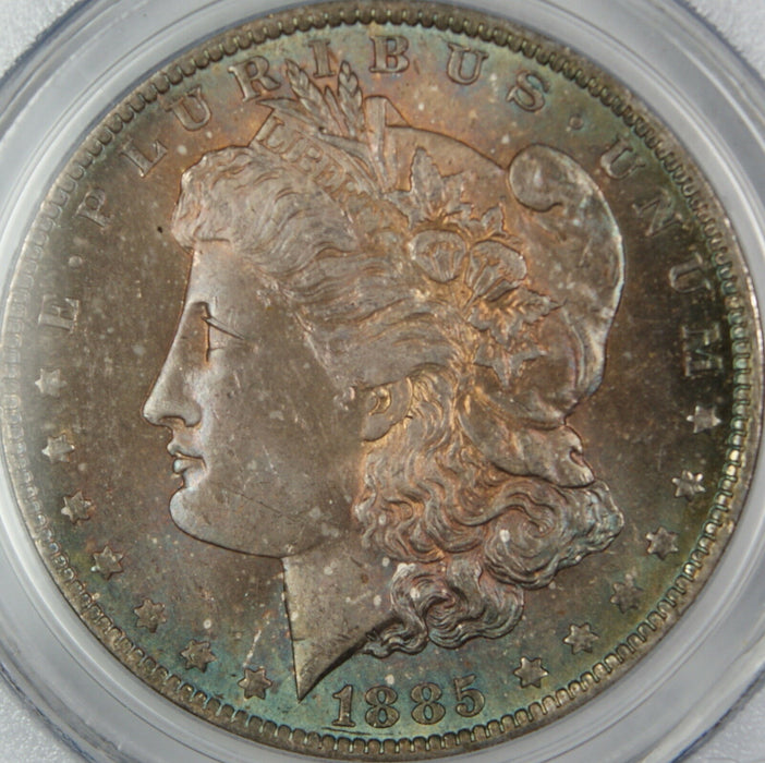 1885-O Morgan Silver Dollar, PCGS MS-63, Toned