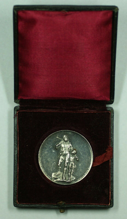 1893 Zurich Switzerland Silver Swiss Shooting Medal R1754b in Original Case
