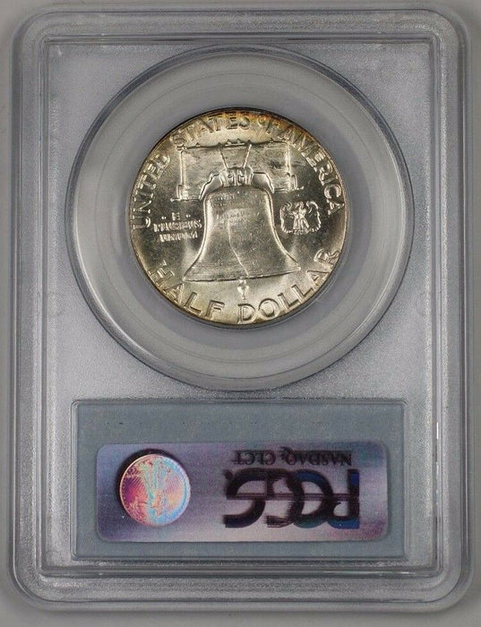 1954 Franklin Silver Half Dollar 50c Coin Cond: PCGS MS-64 Peripheral Toning 1A!