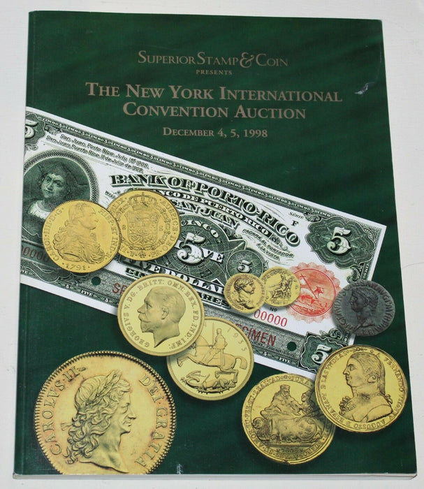 New York International Auction Catalog Superior Stamp & Coin Dec. 4&5 1998 WW18H