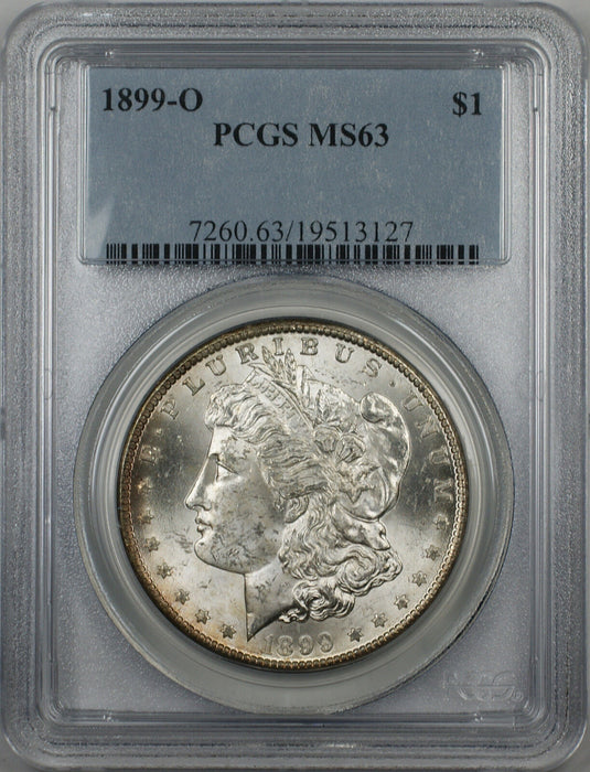 1899-O Morgan Silver Dollar $1 Coin PCGS MS-63 (BR-24 I)