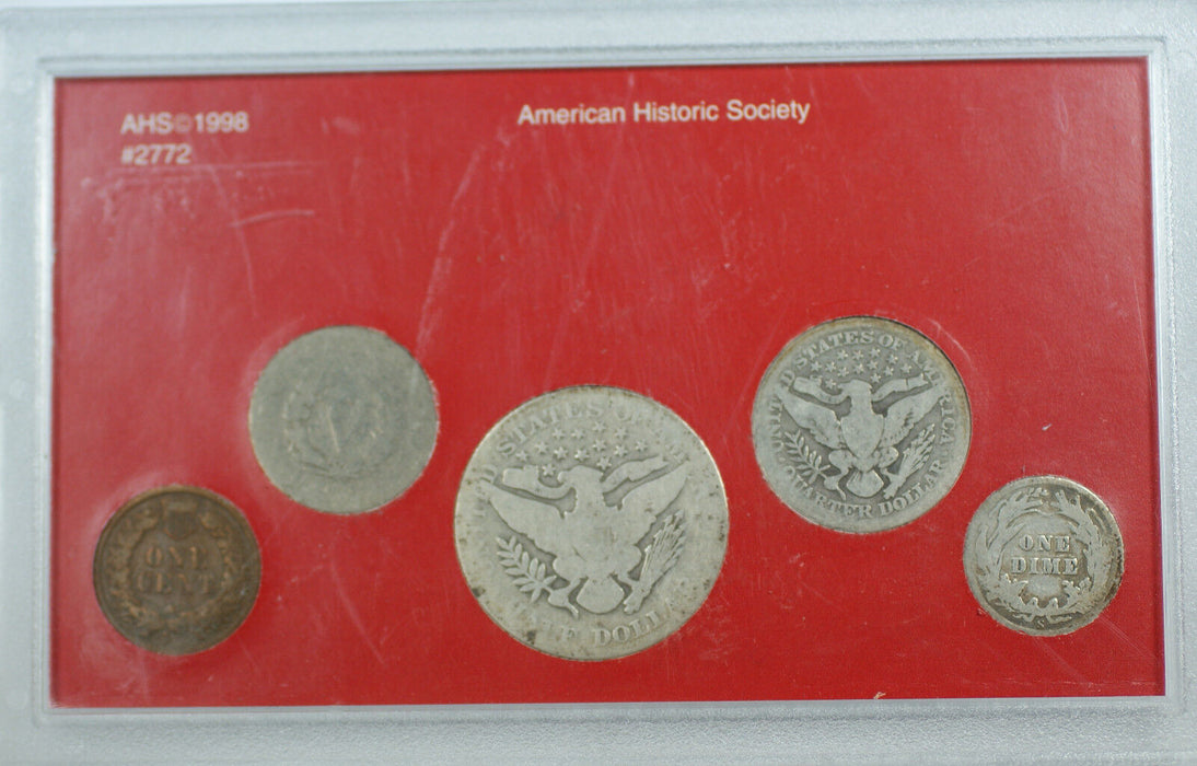 Americana Series Yesteryear Collection Silver Barber Half Dollar, Quarter & Dime