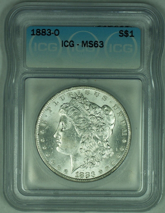 1883-O Morgan Silver Dollar $1 Coin ICG MS 63 (23)