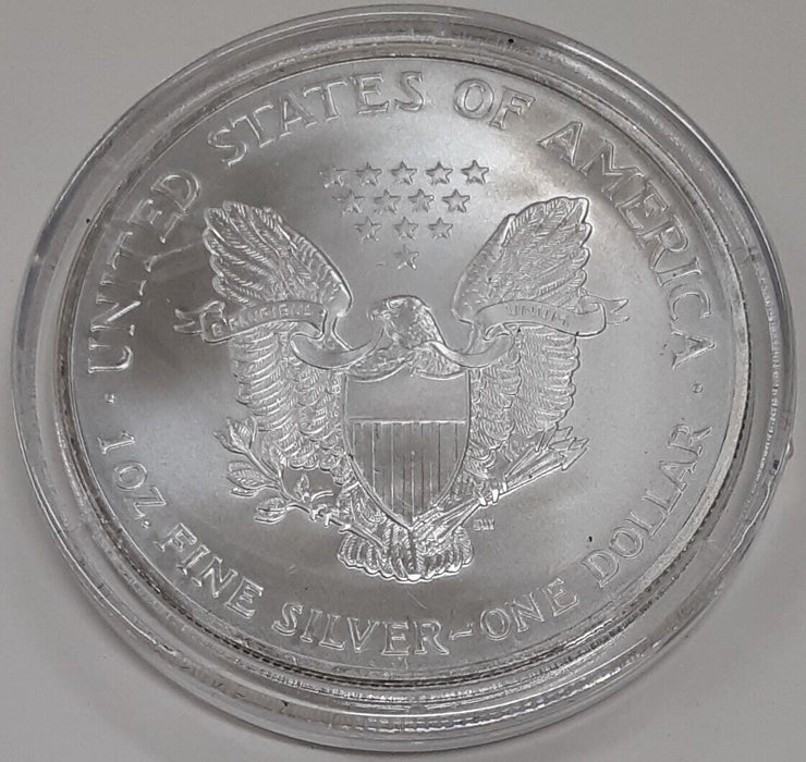 2003 American Silver Eagle UNC .999 Fine Silver Coin w/Colorized Obverse