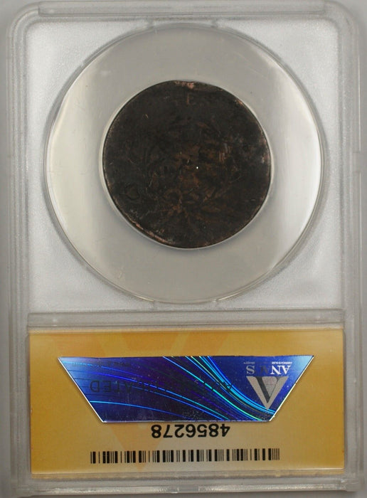 1795 Plain Edge Large Cent 1c Coin S-78 ANACS GD 4 Details Damaged